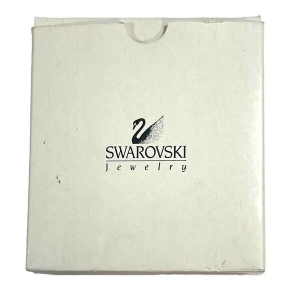 Candy Cane Rhinestone Bow Swarovski Crystal Holiday Gold Tone Brooch NEW IN BOX - Picture 8 of 12